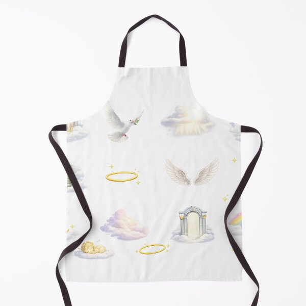 Item preview, Heavenly Gates Angel Wings White Dove Cross Golden Halo Aesthetic designed and sold by Rehnair.