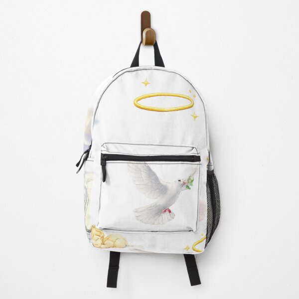 Item preview, Heavenly Gates Angel Wings White Dove Cross Golden Halo Aesthetic designed and sold by Rehnair.