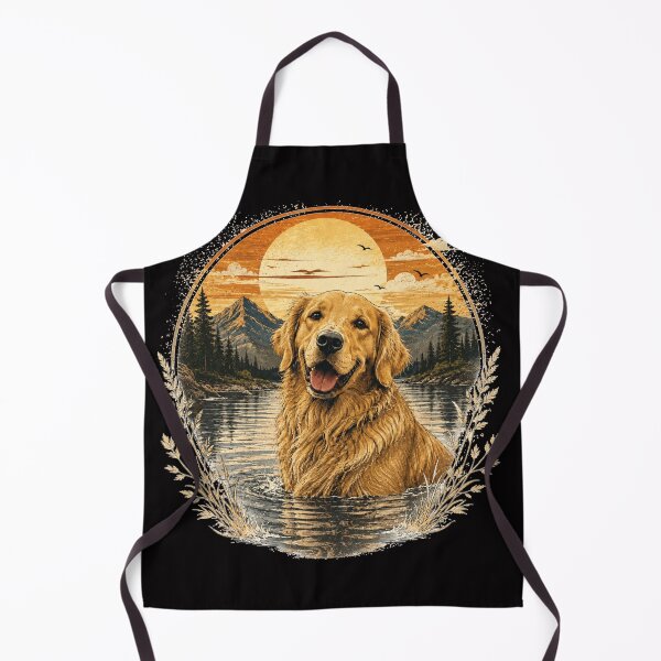 Item preview, Vintage Sunset Golden Retriever designed and sold by Bartas2026.
