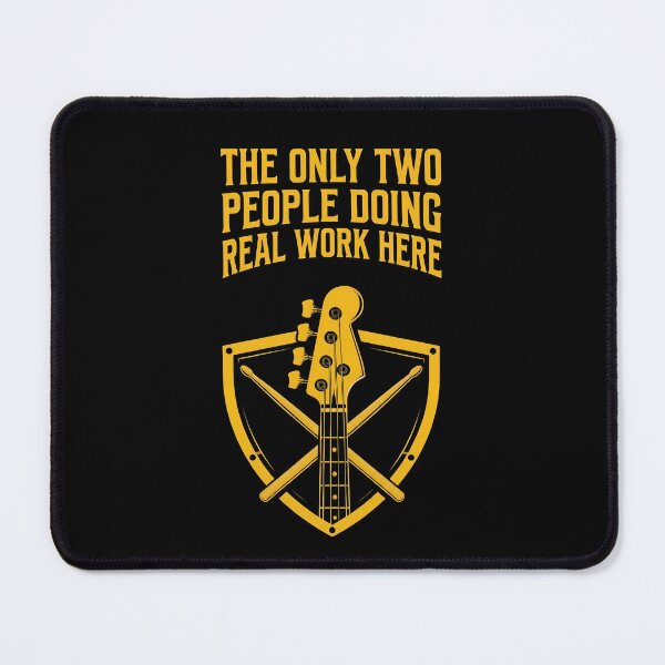 Item preview, Bassist and Drummer's Coat of Arms - Bass Player Humor designed and sold by Art-Arcade6.