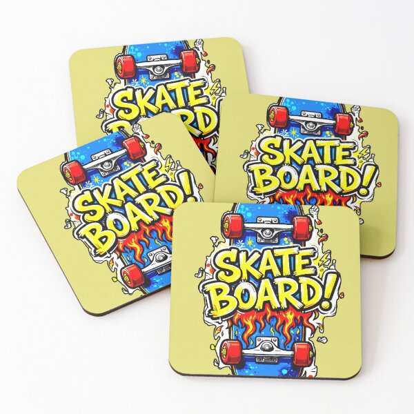 Item preview, SKATEBOARD! | Cartoon Design Skate Fire Blue Deck designed and sold by AstronautMerch.