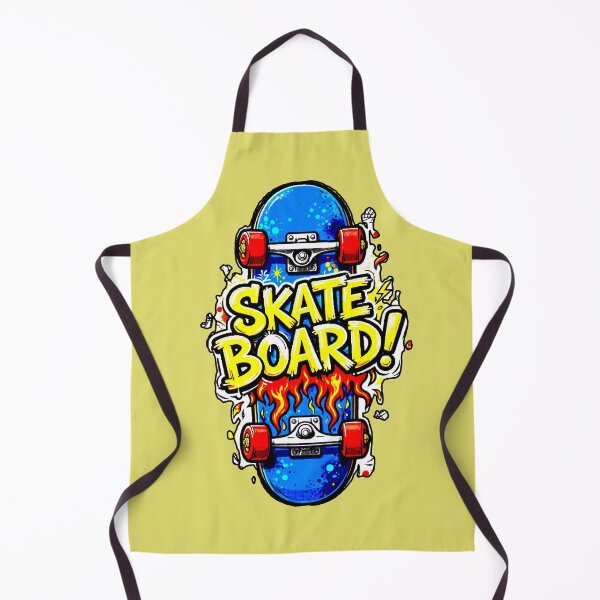 Item preview, SKATEBOARD! | Cartoon Design Skate Fire Blue Deck designed and sold by AstronautMerch.