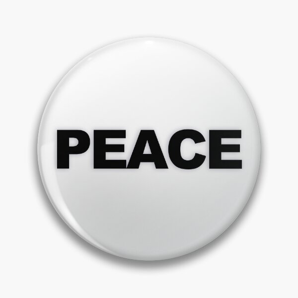 Item preview, PEACE — Black Minimal Bold Type Statement designed and sold by WORDPAUSE.