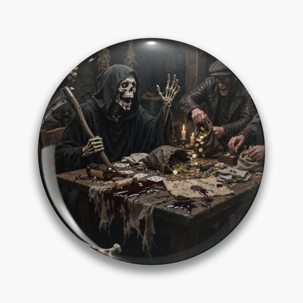 Item preview, The Reaper’s Gamble - Dark Fantasy Poker Game Art designed and sold by Nela-&-Lena.