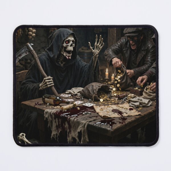 Item preview, The Reaper’s Gamble - Dark Fantasy Poker Game Art designed and sold by Nela-&-Lena.