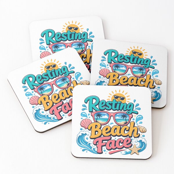 Item preview, Resting Beach Face | Funny Beach Vacation Summer Tropical Quote Design designed and sold by Awarrie.