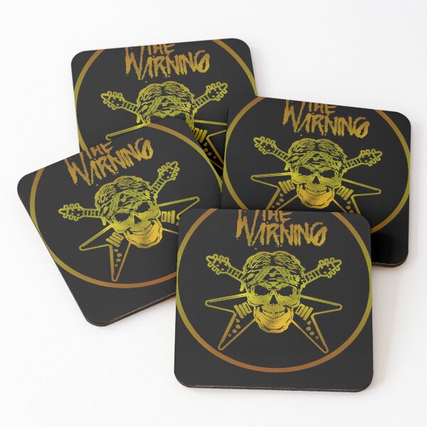 Item preview, Warning Gold Skull Flying V Guitars Circle designed and sold by Elavenrak.
