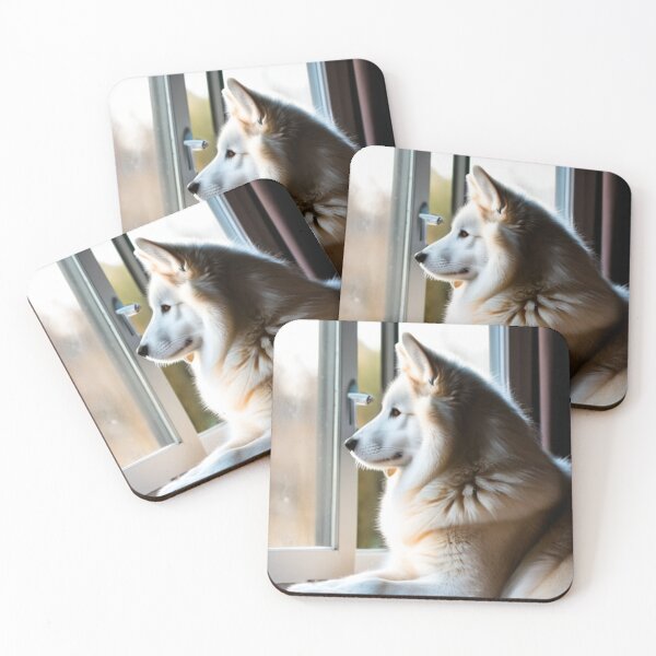 Item preview, Animals - Siberian Husky, Contemplative Portrait by the Window designed and sold by World-Pets.