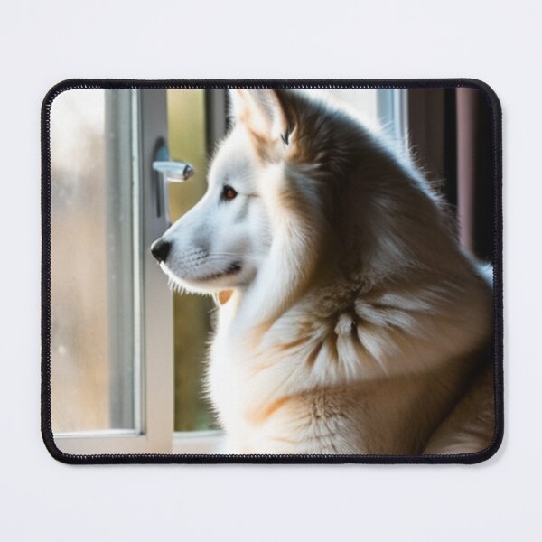 Item preview, Animals - Siberian Husky, Contemplative Portrait by the Window designed and sold by World-Pets.