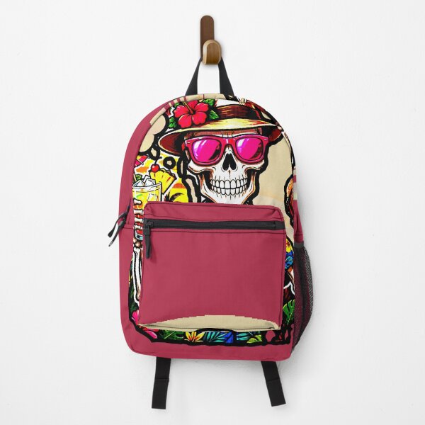 Item preview, Skull Tiki Party | Tropical Skeleton Sunset Cocktails designed and sold by AstronautMerch.