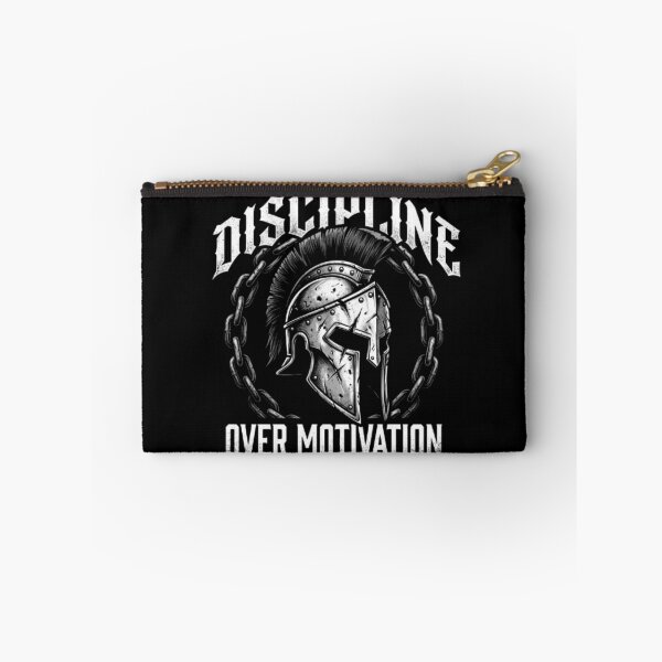Item preview, Discipline Over Motivation Gym - Spartan Helmet Motivational Tee designed and sold by OLLI_STORE.