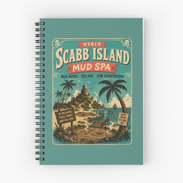 Item preview, Scabb Island Mud Spa Travel Poster designed and sold by agearb.