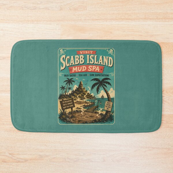 Item preview, Scabb Island Mud Spa Travel Poster designed and sold by agearb.