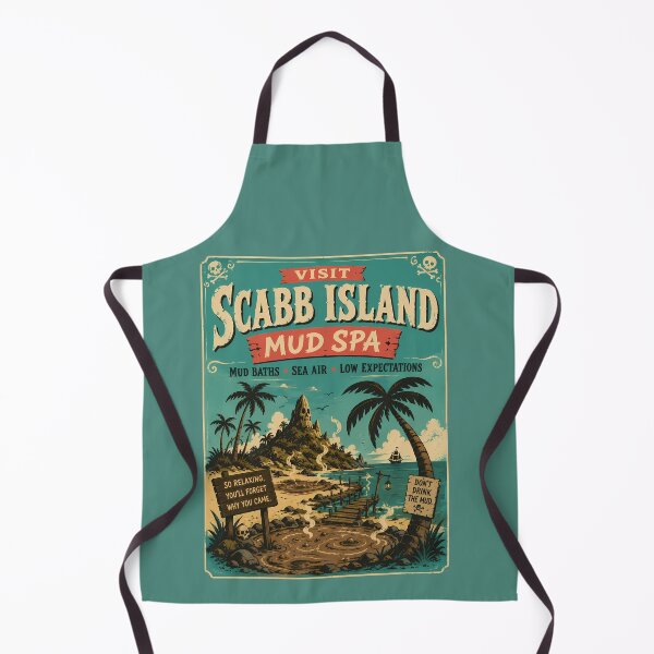 Item preview, Scabb Island Mud Spa Travel Poster designed and sold by agearb.