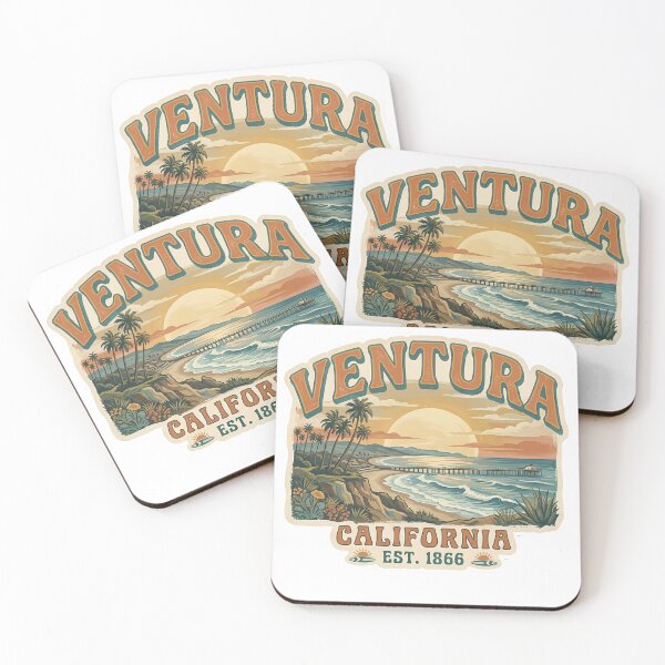 Item preview, Ventura California Vintage Ocean Sunset Pier designed and sold by LittleArij.