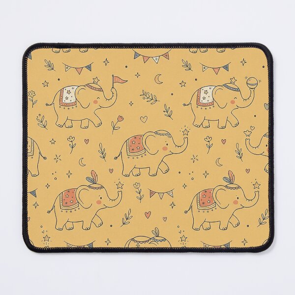 Item preview, Circus Elephant Seamless Pattern Design designed and sold by ashenlocs.