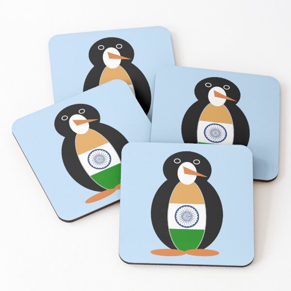 Item preview, Ms. Penguin India Flag Design designed and sold by AuntieShoe.