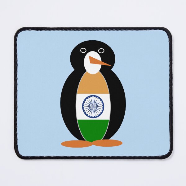 Item preview, Ms. Penguin India Flag Design designed and sold by AuntieShoe.