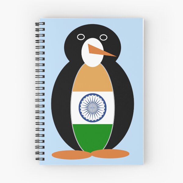 Item preview, Ms. Penguin India Flag Design designed and sold by AuntieShoe.