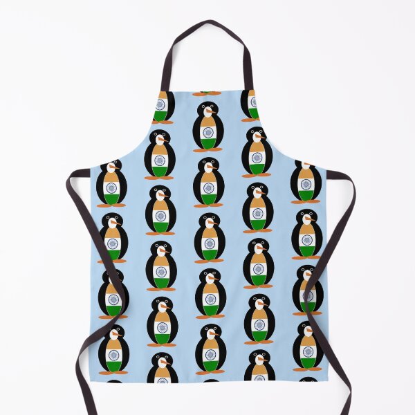 Item preview, Ms. Penguin India Flag Design designed and sold by AuntieShoe.