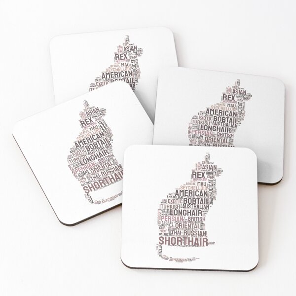 Item preview, Cat Breeds Typography Silhouette Design designed and sold by AyfuDesigns.