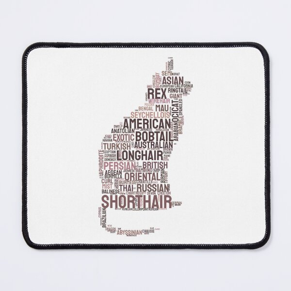 Item preview, Cat Breeds Typography Silhouette Design designed and sold by AyfuDesigns.