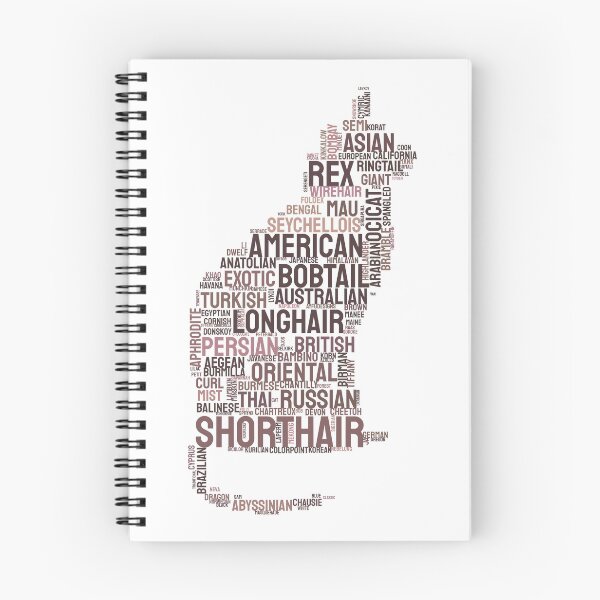 Item preview, Cat Breeds Typography Silhouette Design designed and sold by AyfuDesigns.