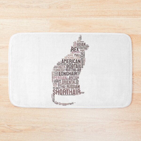 Item preview, Cat Breeds Typography Silhouette Design designed and sold by AyfuDesigns.
