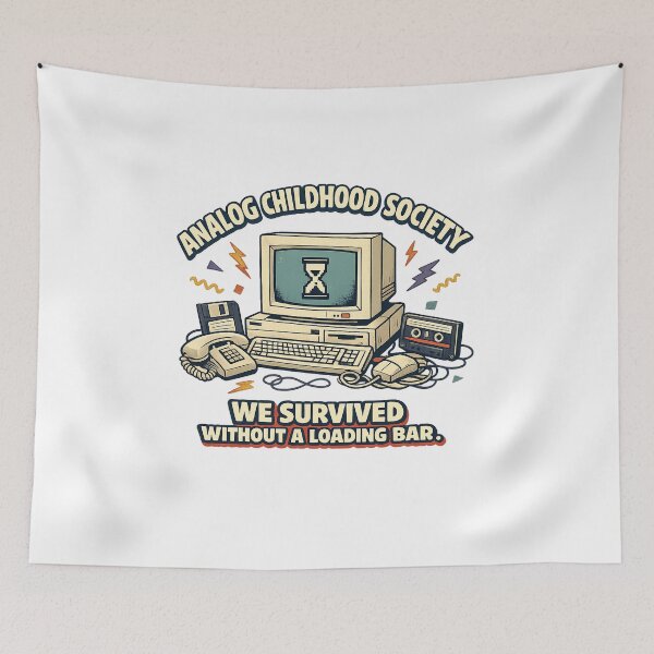 Item preview, Analog Childhood Society – Funny Retro 90s Computer Nostalgia designed and sold by Concrete Coffee Studio.
