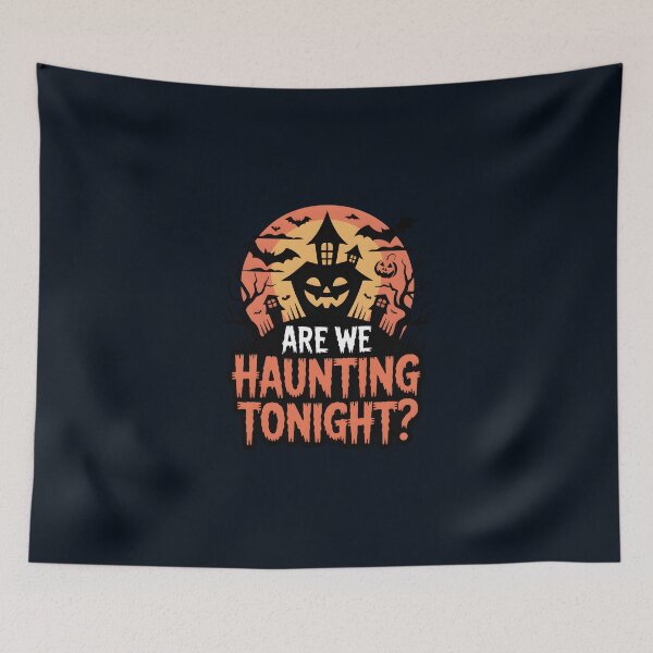 Item preview, Are We Haunting Tonight? – Spooky Haunted House Halloween Design designed and sold by Jollys-ArtShop.