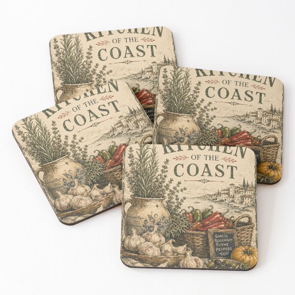 Item preview, Vintage Coastal Kitchen Garden Poster designed and sold by MWprint.
