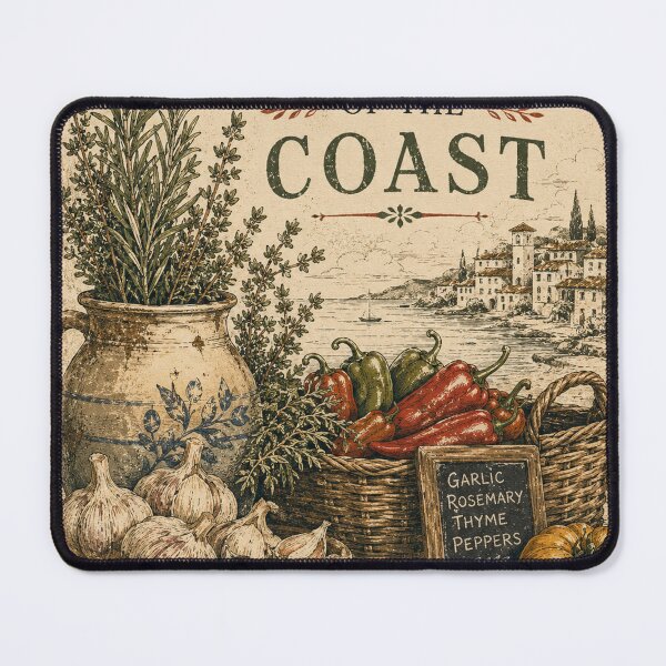 Item preview, Vintage Coastal Kitchen Garden Poster designed and sold by MWprint.