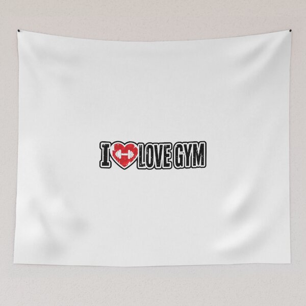 Item preview, I Love Gym | Fitness Design Weight Heart Grunge designed and sold by AstronautMerch.