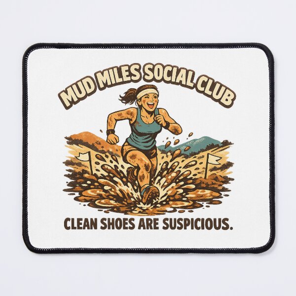 Item preview, Mud Miles Social Club – Funny Mud Run Obstacle Race Shirt designed and sold by Concrete Coffee Studio.