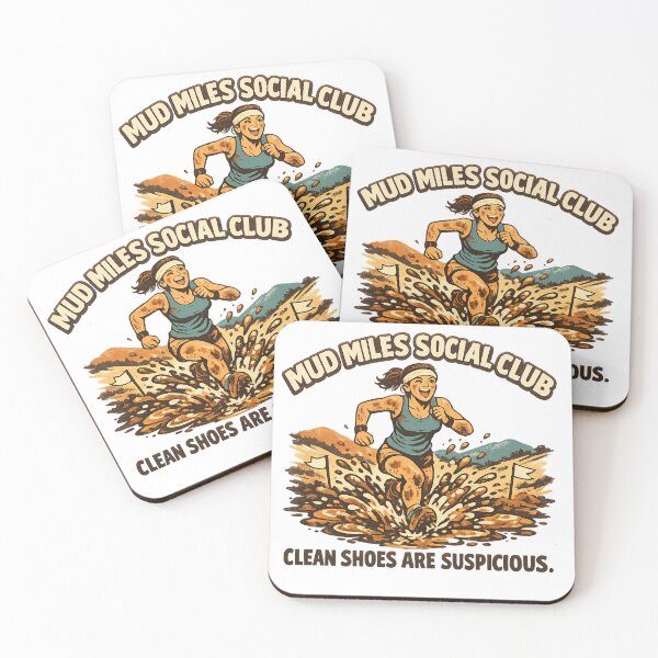 Item preview, Mud Miles Social Club – Funny Mud Run Obstacle Race Shirt designed and sold by Concrete Coffee Studio.