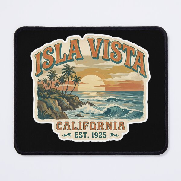 Item preview, Isla Vista California Vintage Coastal Sunset Waves designed and sold by LittleArij.