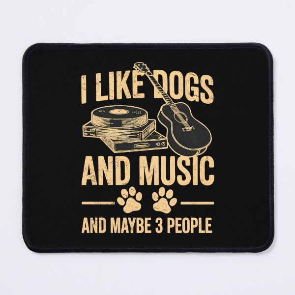 Item preview, I Like Dogs And Music And Maybe 3 People Text designed and sold by SoyLamderma.