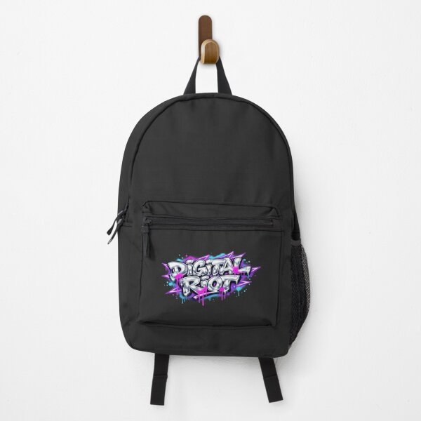 Item preview, Digital Riot – Chrome Y2K Graffiti Design designed and sold by Arrow2025.