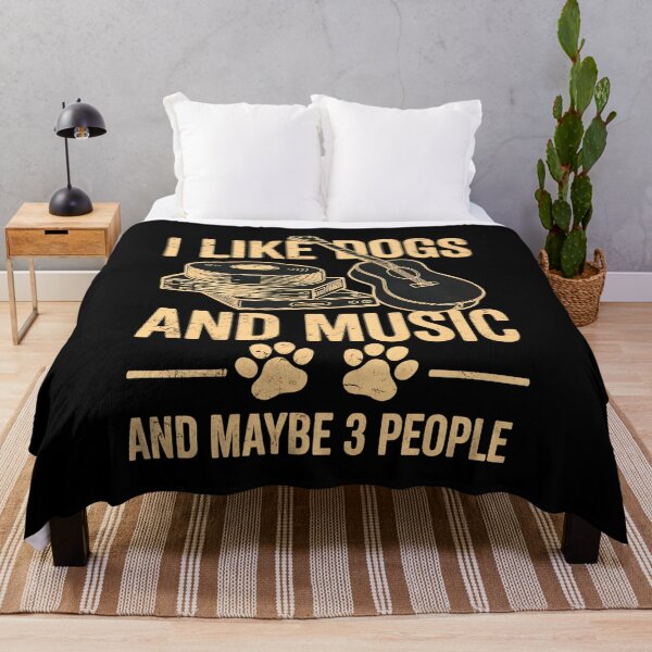 Item preview, I Like Dogs And Music And Maybe 3 People Text designed and sold by SoyLamderma.