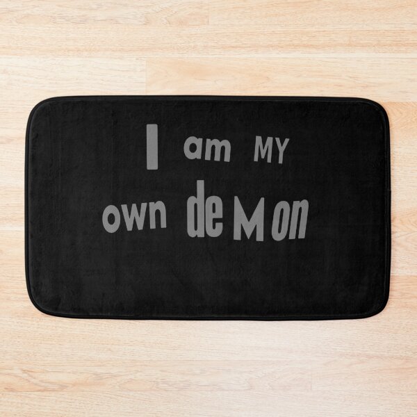 Item preview, I Am My Own Demon (typographic slogan) designed and sold by weirdove.