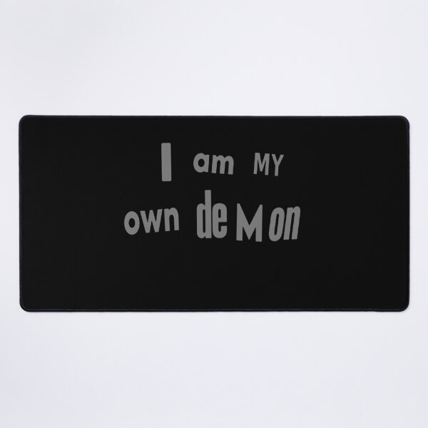 Item preview, I Am My Own Demon (typographic slogan) designed and sold by weirdove.