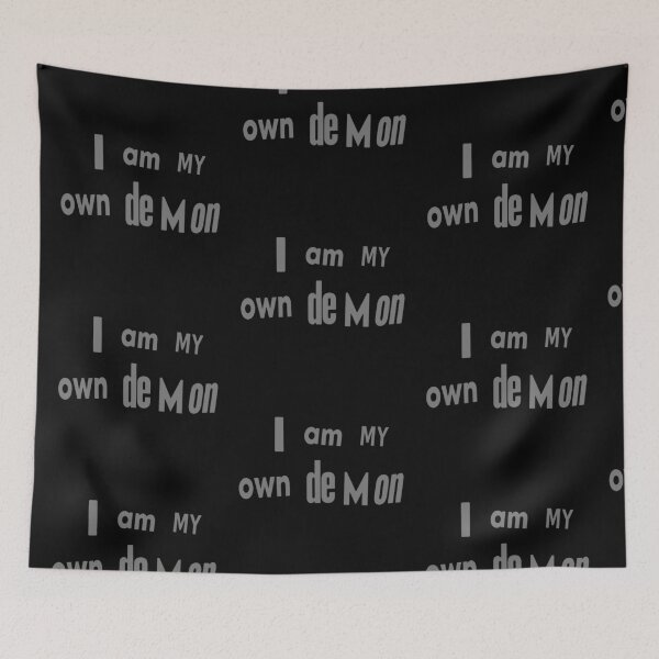 Item preview, I Am My Own Demon (typographic slogan) designed and sold by weirdove.