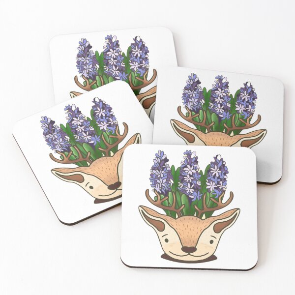 Item preview, Floral Deer Spirit designed and sold by Quietfoxmax.