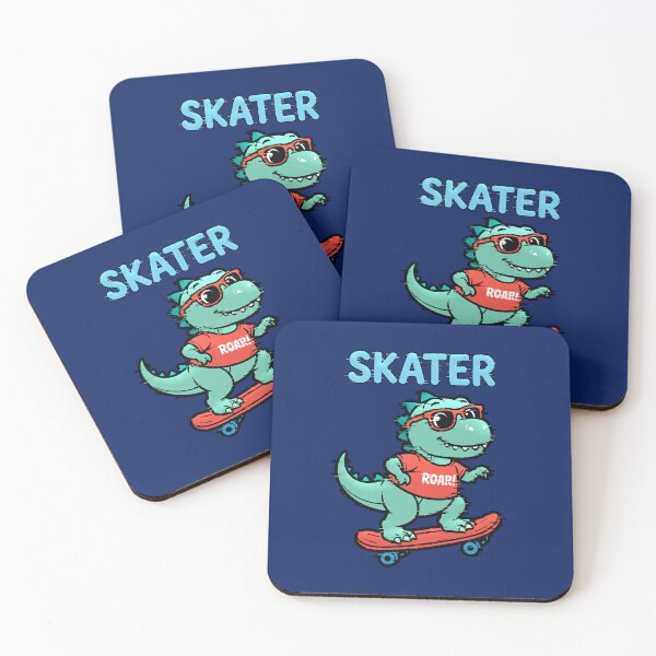 Item preview, Skateboarding Dinosaur | T-Rex Skating ROAR Kawaii Design designed and sold by AstronautMerch.