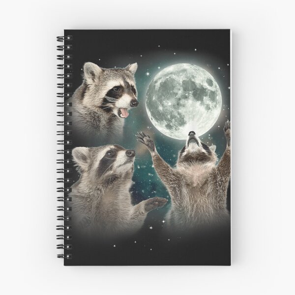 Item preview, Raccoon | 3 Racoons Howling At Moon Funny Weird Cursed T-Shirt designed and sold by AidanMacdougall.