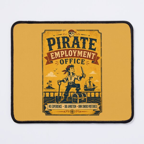 Item preview, Pirate Employment Office Recruitment Poster designed and sold by agearb.