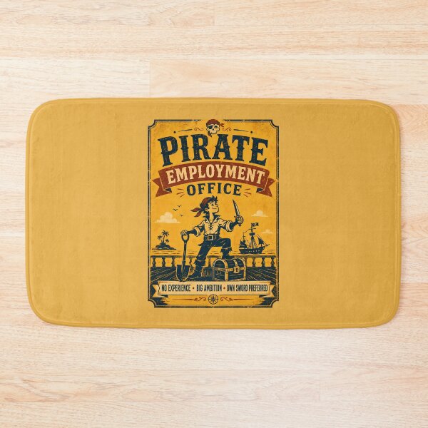 Item preview, Pirate Employment Office Recruitment Poster designed and sold by agearb.