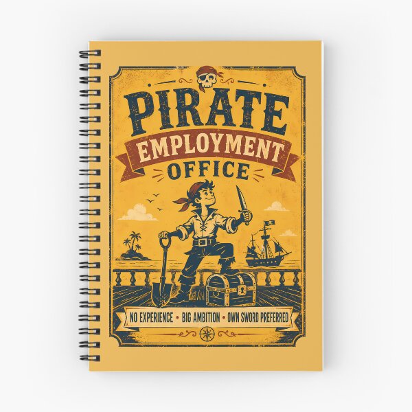Item preview, Pirate Employment Office Recruitment Poster designed and sold by agearb.