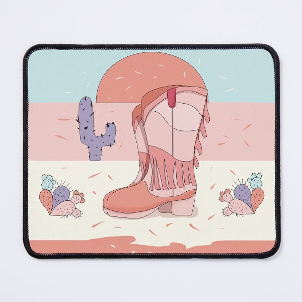Item preview, Retro Pink Cowgirl Boots Desert Sunset designed and sold by Karin Taylor.