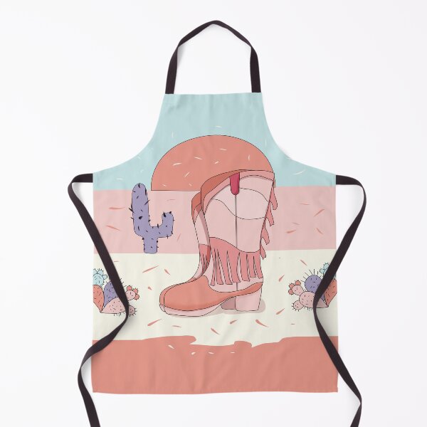 Item preview, Retro Pink Cowgirl Boots Desert Sunset designed and sold by Karin Taylor.